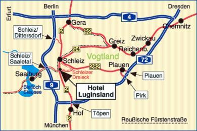 Hotel Luginsland Schleiz Kültér fotó